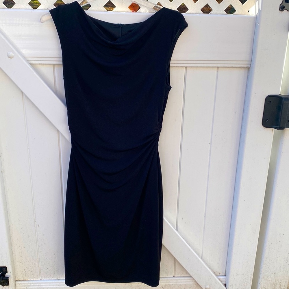 David meister black stretchy dress size: 6